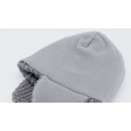 Miúdos Bonitos Do Inverno Quente De Malha Gorro Earflap POM POM Crochet Caps Cabeça Ear Warmer Hat para 1-5 Anos (HW601)